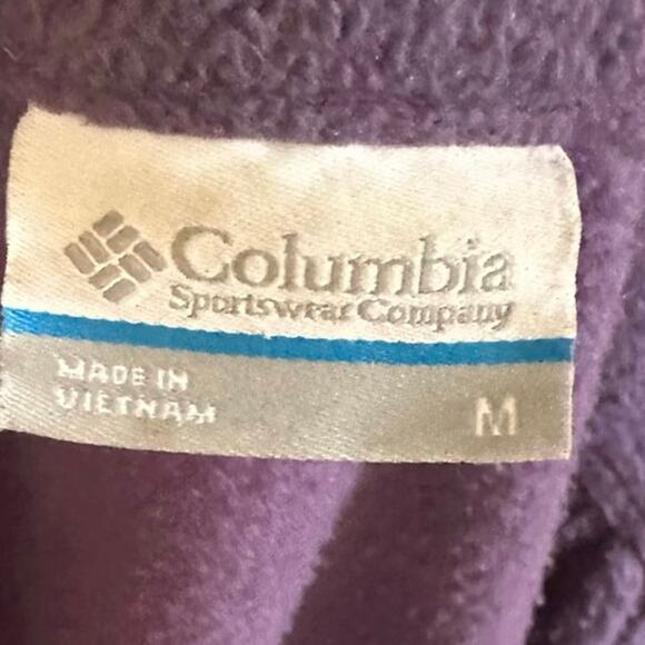 Columbia Women’s Purple Fleece Jacket – Size M - Picture 6 of 7